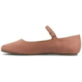 thumbnail image 3 of Journee Womens Carrie Buckle Square Toe Mary Jane Dress Flats, Widths Available, 3 of 9