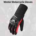 thumbnail image 2 of Guantes de moto de invierno impermeables guantes de moto para clima frío guantes de montar cálidos, 2 of 8