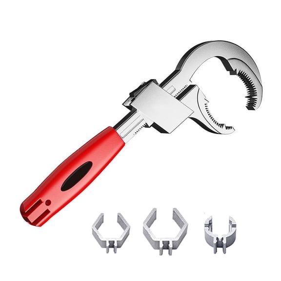 Adjustable Faucet Wrench for Tight Space Under Sink Wrench Faucet Tool Multifunctional Sink Plumbers Wrench for Bathroom