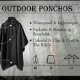 thumbnail image 2 of AUQ Rain Poncho Waterproof Large Pocket Rain Ponchos for Adults,Quick-Dry Multifunctional Ponchos Adult,Orange, 2 of 2