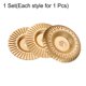 thumbnail image 3 of Conjunto de discos de tallado de madera Uxcell 3Pcs, moldeado, tallado, lijado, disco de corte con eje de 5/8" tono dorado, 3 of 5