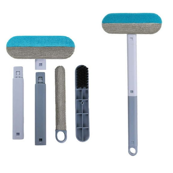 HHBEAUTY Pet Hair Removal Tool, Dog and Cat Hair Remover for Couch Carpet Furniture, 4 in 1 Multifunctional Pet Hair Removal Broom, Cleaning Brush for Window Tile, Reusable Washable