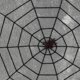 thumbnail image 4 of Ounissouiy SpiderWeb Halloween telaraña Terror fiesta decoración Bar casa embrujada Halloween arañas Web decoración de Halloween 1,5/2,5 m Kits de decoración para fiestas Negro 2.5 m, 4 of 6