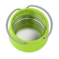 thumbnail image 1 of kurtrusly 1L Collapsible Camping Silicone Cooking Pot Hiking Kettle Tea Picnic Protable Pot Green, 1 of 9