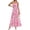 Floral Apricot Pink, variant on PRETTYGARDEN Women Strapless Maxi Dress Summer Floral Tube Top Ruched Beach Spring Wedding Guest Long Dresses