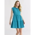thumbnail image 5 of Time and Tru Women's and Women's Plus Tiered Mini Polo Dress, Sizes XS-4X, 5 of 5