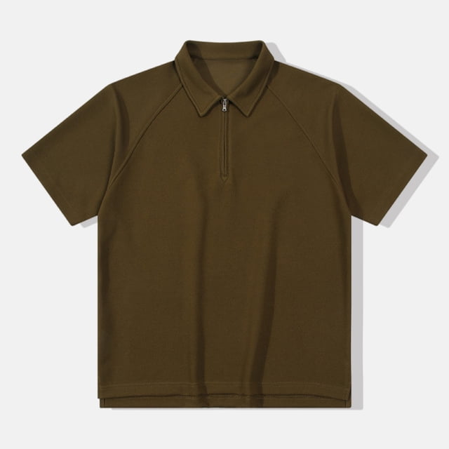 Camisas Elvqul de Hombre Verde del Ejército Economicas Manga Larga Deportivas Cuello Redondo de Color Sólido
