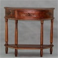 thumbnail image 2 of Pemberly Row Half Moon Wall Table in Walnut Stain, 2 of 2