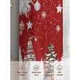 thumbnail image 2 of Red Gnomes Christmas Sheer Curtains 45 Inch Length 2 Panels Set, Semi Transparent Voile Rod Pocket Curtains for Living Dining Room Bedroom Drapes Xmas Balls Pine Needle Tree, 2 of 8