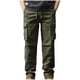 thumbnail image 1 of Puntoco Pantalones casuales largos para hombre Pantalones casuales de moda para exteriores para hombre Pantalones cargo largos de color sólido con múltiples bolsillos, 1 of 4