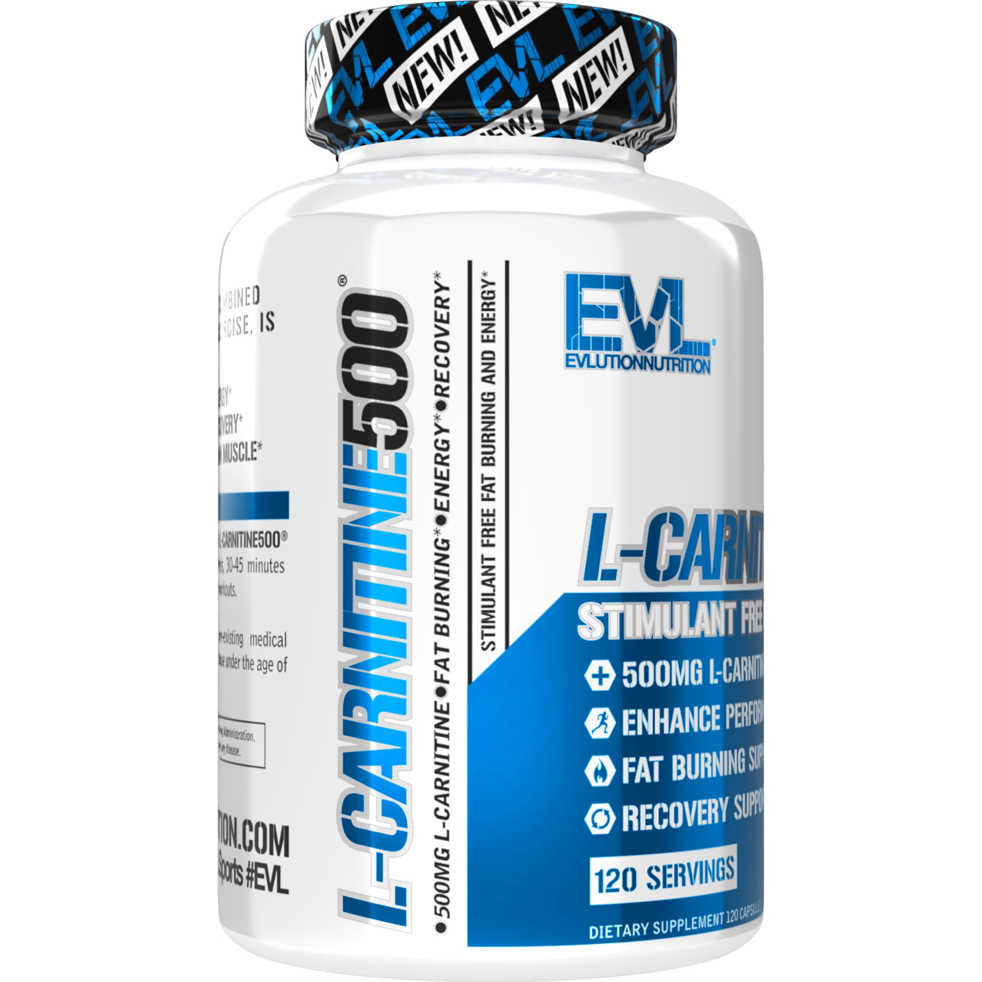 evl l carnitine 500 EVL L-Carnitine 500 | Evlution Nutrition main image 1