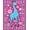 Pink, Pattern 3, variant on ODIKA 6x9 Machine Washable Non-Slip Area Rug, Woodland Giraffe Tapestry Kit Yarn Project High Traffic Rug, Pink, 645967