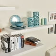 thumbnail image 3 of WELLAND 36 Inch Grande Floating Shelves Wall Shelf Mounted Display Shelf, 36"L x 11.81"D x 3"T, White, 3 of 5
