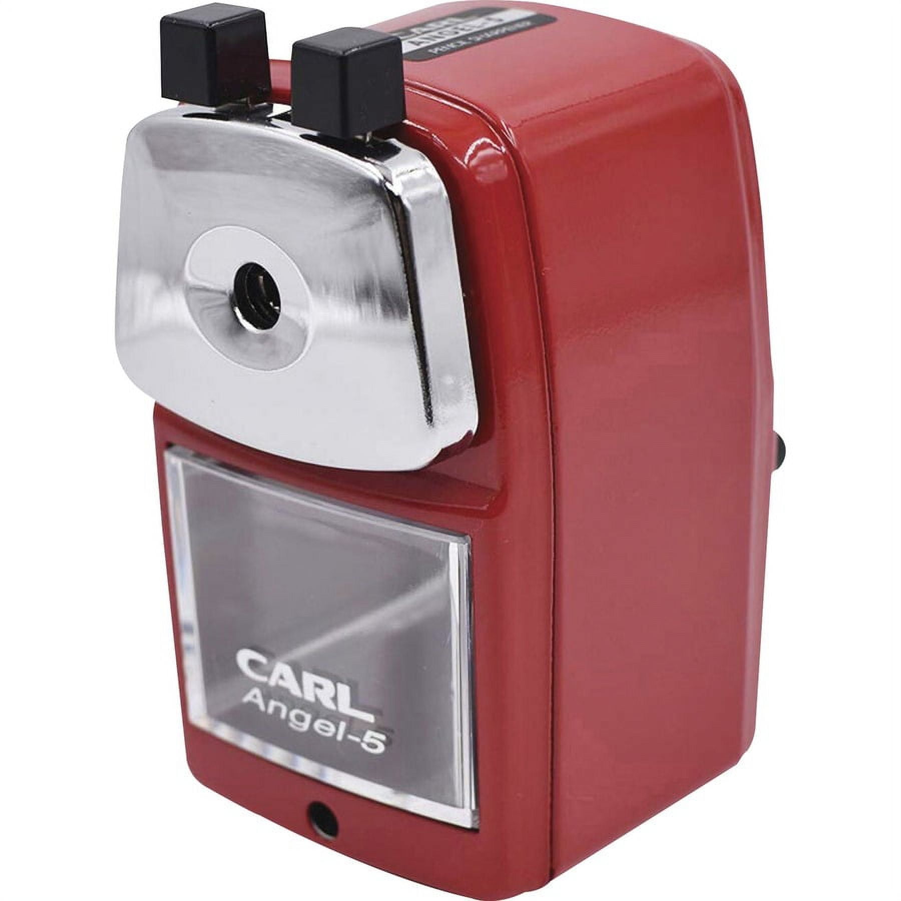 CARL, CUI19017, Angel-5 Pencil Sharpener, 1 Each, Red