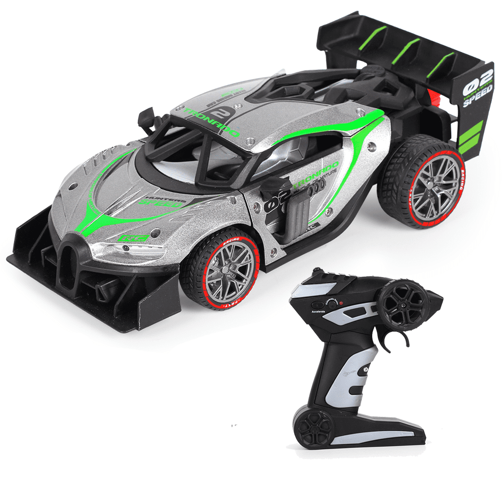 Alomejor RC Drift Car 1/10 High Speed Radio Control RC Car Remote Control  Car Children Gift (Two Batteries for Car) Rc Car Model