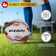 thumbnail image 3 of Vizari Livorno Soccer Ball | Sizes 3, 4, 5 | Durable TPU for Training & Matches | Ideal for Kids, Youth & Adults - WHITE, 5, 3 of 7