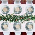 thumbnail image 7 of Ryvnso Christmas Balls Snowflake Round Plate Mats Dining Table Placemat Set of 4 for Holiday Decoration, 7 of 7