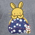 thumbnail image 3 of CafePress - Japanese Style Rabbit With Purse T Shirt - Women's V-Neck Dark T-Shirt, 3 of 4