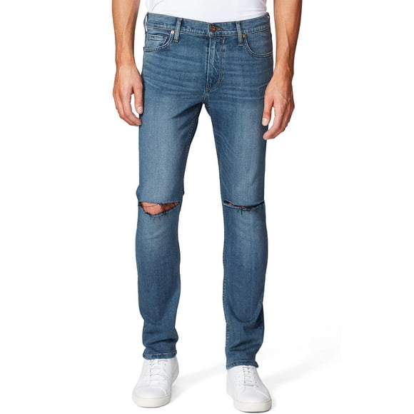 Paige Mens Lennox Ripped Slim Fit Jeans, 34 Reg