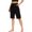 Black, variant on Coorders No Bunderies Womens High Waist Fitness Shorts, Ladies Oversized Casual Shorts for Summer, Black, Size M