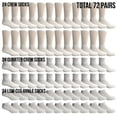 thumbnail image 6 of Yacht & Smith Bulk Thick Cotton Socks Wholesale Men, Womans or Kids Crew Cut, Ankle and Low Cut Mix Sport Socks - 72 Pairs (Solid White, Womens 9-11), 6 of 9