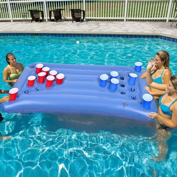 HeySplash Anneau de natation avec poignées pour adultes, 42 pouces, grand flotteur pour piscine, flotteur gonflable pour piscine, jouets d'eau pour adultes pour plage, plage orange violet