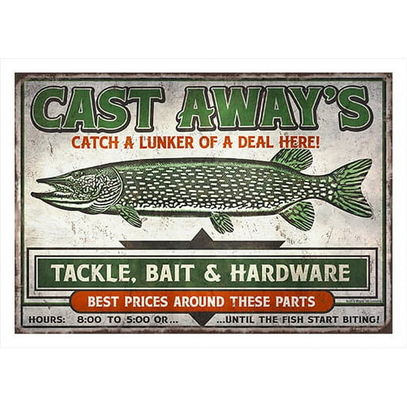 Cast Aways Pike [3 Pack] of Vinyl Decal Stickers | 5" | Indoor/Outdoor | Funny decoration for Laptop, Car, Garage , Bedroom, Offices | SignMission