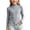 Gray, variant on YHAJDS Girl Ruffle Sweatshirts Fall Pullover Shirts Solid Color Half Turtleneck Long Sleeve Ruffle Trim Fleece Elastic Base Tops