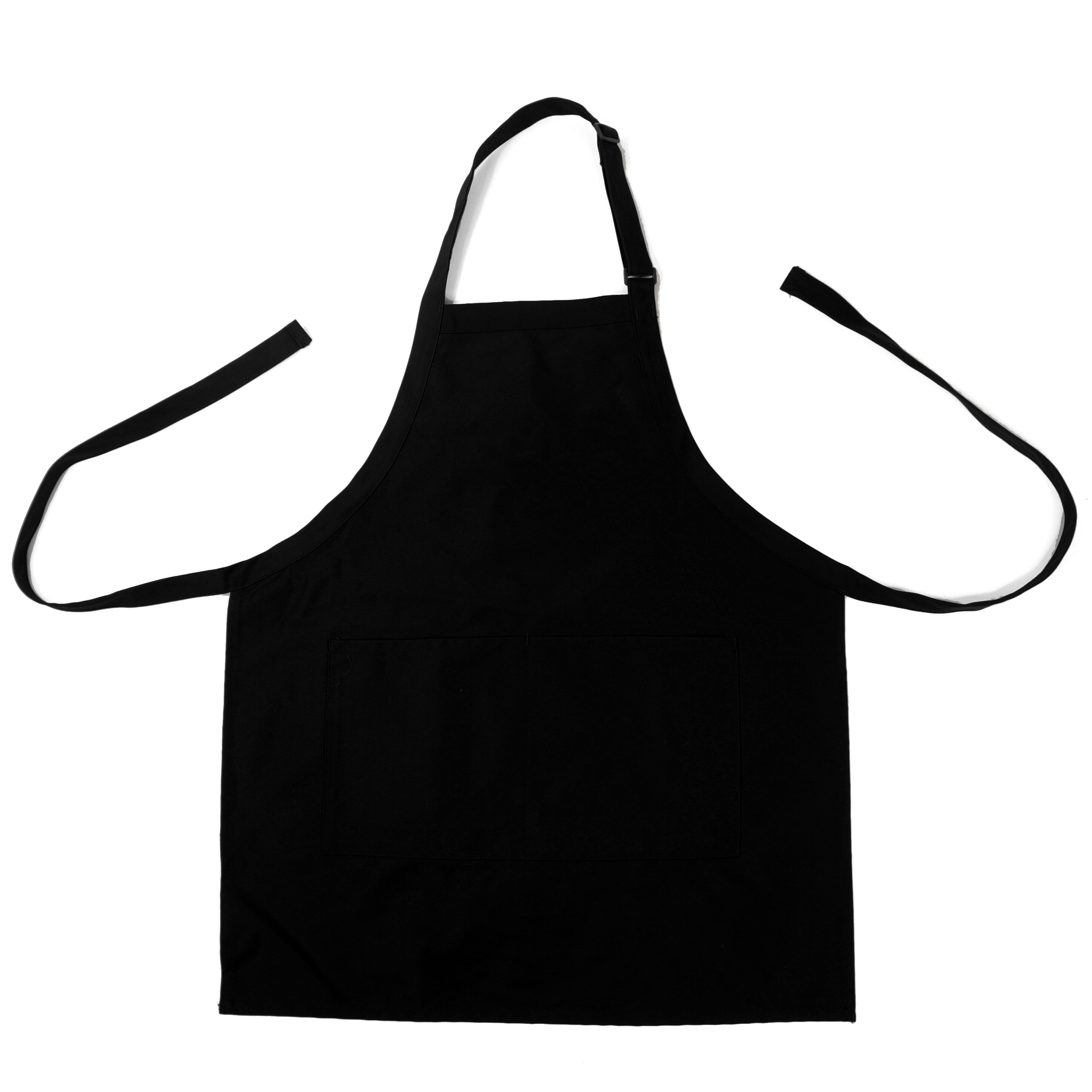 K-Cliffs Bib Apron Cotton, Polyester Fiber Full Size large, Black