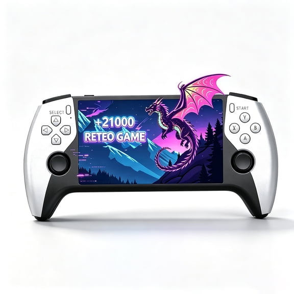 SF3500 Handheld Video Game System, 21000+ Classic Games Pre-Installed, 5-Inch HD IPS Screen & 14 Emulators, 5H Battery for Adults Travel Gift