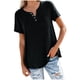 thumbnail image 2 of Puntoco Moda Mujer Camiseta de manga corta suelta Cuello redondo Color sólido tops Puntoco Puntoco-4087, 2 of 3