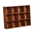 thumbnail image 4 of Estante de exhibición de madera Estante flotante Estante de decoración de pared Exhibición decorativa 12 cuadrículas, 4 of 9