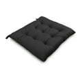 thumbnail image 2 of COZY TRENDS COLLECTION Handmade Velvet Chair Seat Pads Cushions with Ties - Tufted - 16''x16'' 3''Thick by Cozy Trends Black, 2 of 5