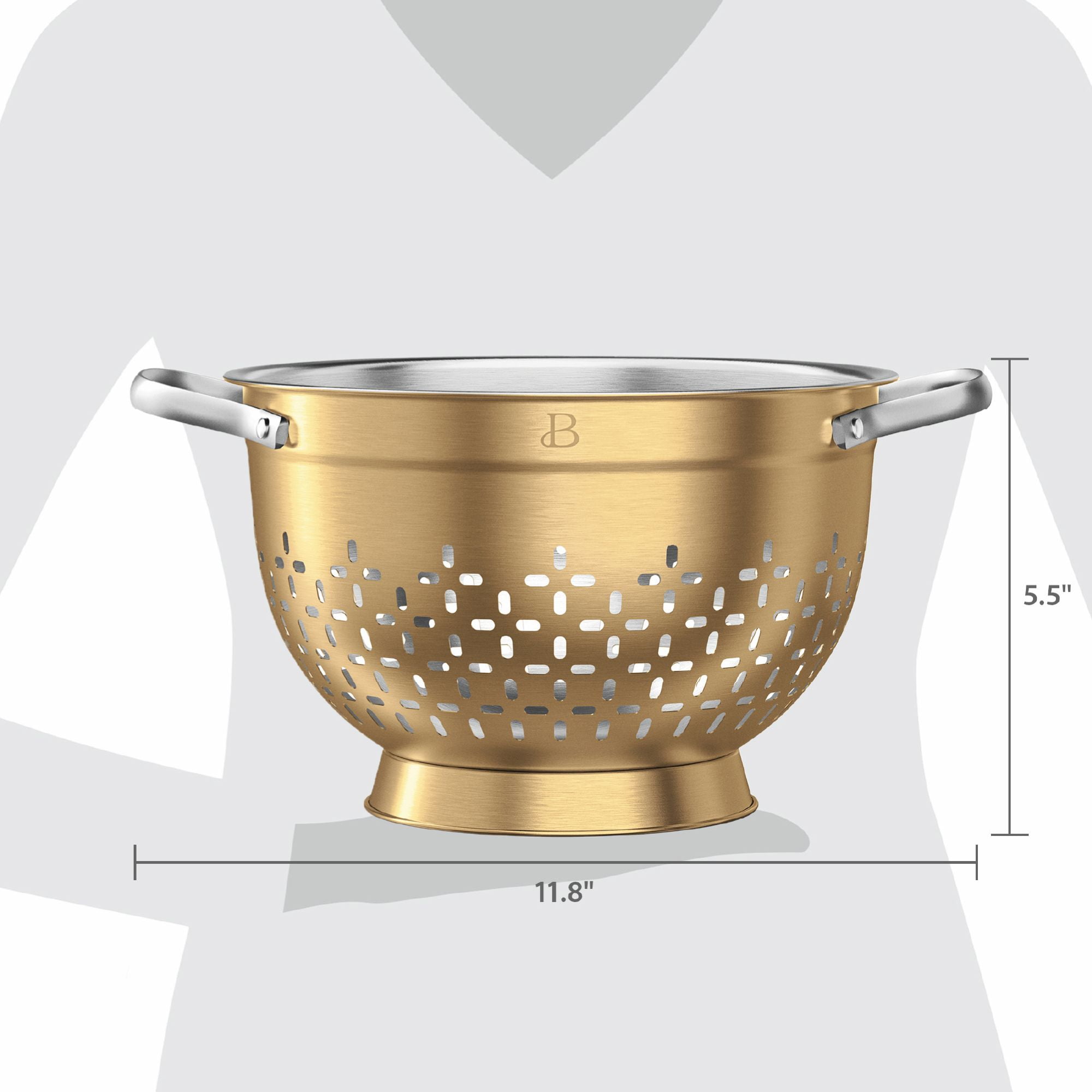 4.5 QT Stainless Steel Colander by Drew Barrymore