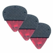 Celluloid Guitar Pick with Removable Dynamic Knurl Rubber Grip Size: 0.60 (3 pack)