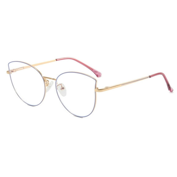 European and American fashion cat's eye personalized glasses, made of PC and metal - purple