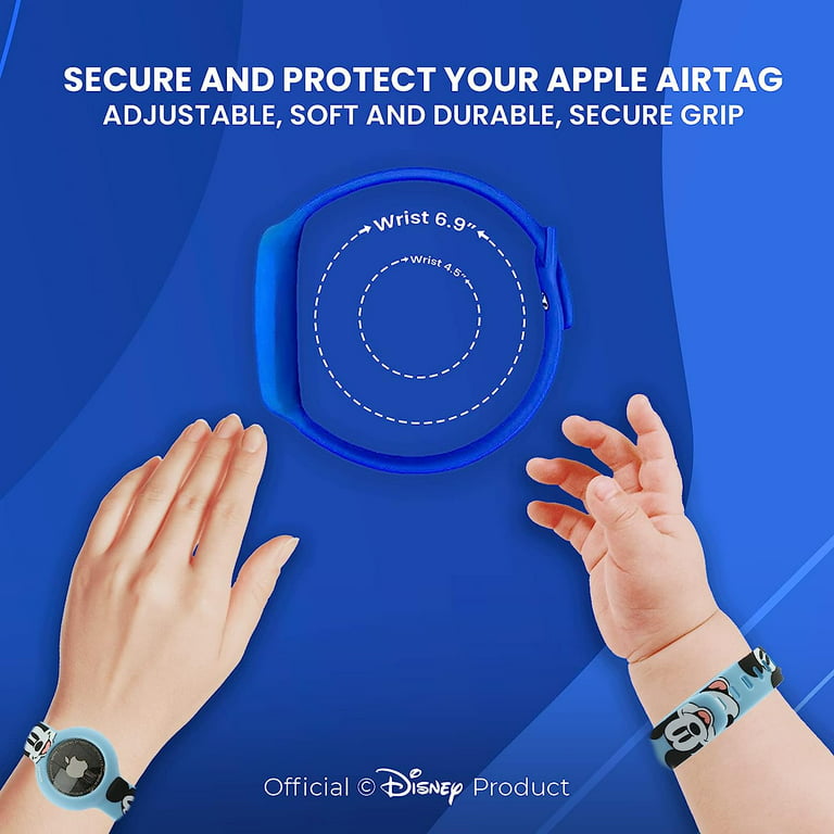 Disney Mickey Mouse Silicone Wristband Airtag Bracelet for Kids
