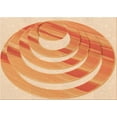 thumbnail image 1 of Ahgly Company Machine Washable Indoor Rectangle Transitional Neon Orange Area Rugs, 2' x 4', 1 of 1