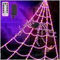 thumbnail image 1 of Luces LED LCHUANG para Halloween, con forma de telaraña, 450 pies, 1 of 7