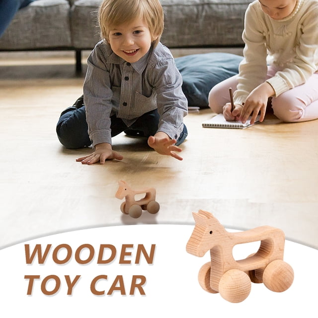 Meitianfacai Let's Make Wooden Car Toys Wood Rattle Toy Cars Wood Eco Toy Car