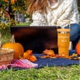 thumbnail image 3 of Happy Fall Y''all Tumbler, Fall Cup 30 Oz Tumbler with Handle and Flip Straw, Insulated Autumn Mugs Keeps Drinks Cold & Hot, Stainless Steel Fall Coffee Mug Fall Themed Thanksgiving Gifts For Women, 3 of 6