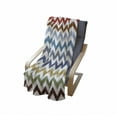 thumbnail image 3 of Chevron Soft Flannel Fleece Blanket, Chevron Pattern Easter Day Inspired Zigzag Colorful Design Retro Style Illustration, Cozy Plush for Indoor and Outdoor Use, 70" x 90", Multicolor, by Ambesonne, 3 of 5