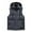 Gray, variant on zfhfof Men's Winter Vest Outwear Thick Outdoor Warm Sleeveless Jacket Full Zip Stand Collar Quilted Puffer Vests with Removable Hood