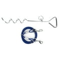 thumbnail image 3 of LYUMO Outdoor Pet Dog Spiral Ground Stake Pile Double Hook Steel Wire Traction Chain, Pet Ground Stake, Pet Traction Chain, 3 of 8