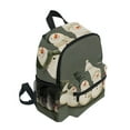 thumbnail image 2 of FORMRS School Backpack with Front Zippered Pocket 12" Student Travel Daypack, Gray Snowmen, 2 of 6