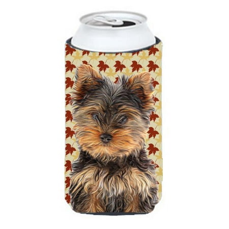 

Fall Leaves Yorkie Puppy & Yorkshire Terrier Tall Boy bottle sleeve Hugger