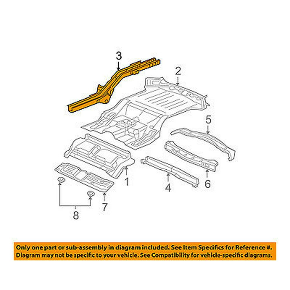 Jeep CHRYSLER OEM 0510 Grand CherokeeFrame RailSide Rail Right