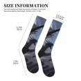 thumbnail image 4 of Sikiie Black And Blue Lightning Dragon 1 Pairs Compression Socks for Men and Women 15-20 mmHg Running Support Socks, 4 of 7