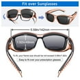 thumbnail image 6 of TINHAO Polarized Fit Over Sunglasses Wrap Around Shades Wear Over Glasses UV400 Protection for Driving, 6 of 7