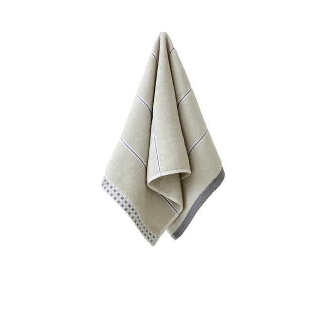 Toalla de Algodón de Peluche de Rayas Gruesas, Azul 35x75cm Absorbente Cara Y Toalla de Baño para Uso Doméstico